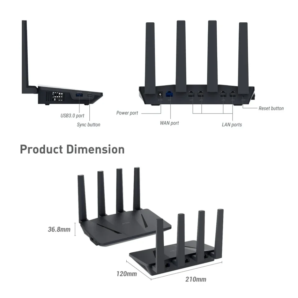 AX 1800 HOME SECURITY ROUTER